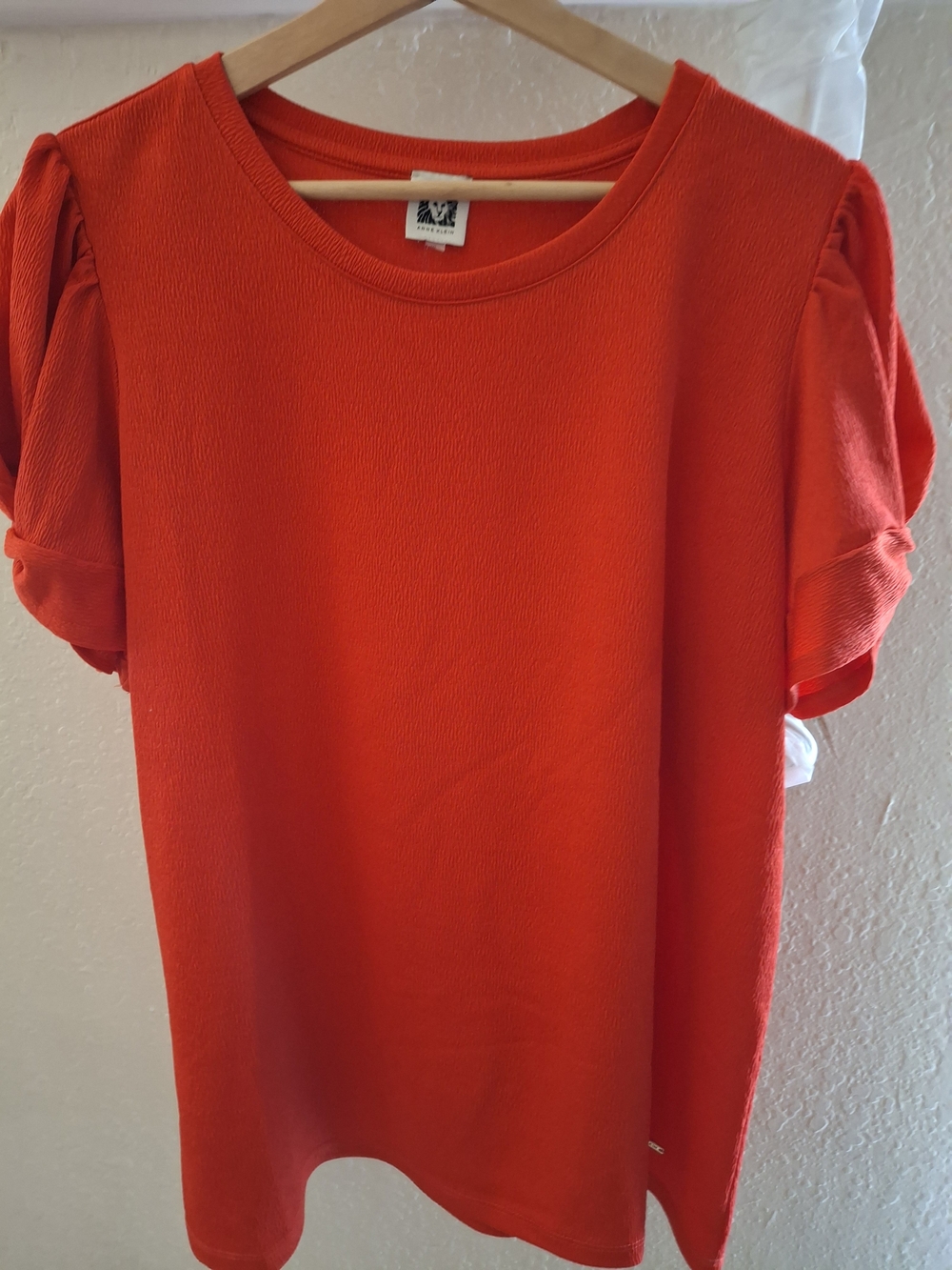 Classic Short-Sleeve Women's Top in Bright Red